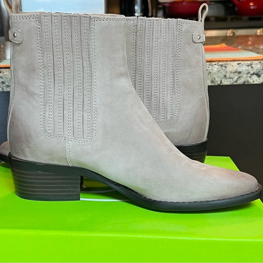 Sam Edelman Gray Ankle Boots - Picture 2 of 3